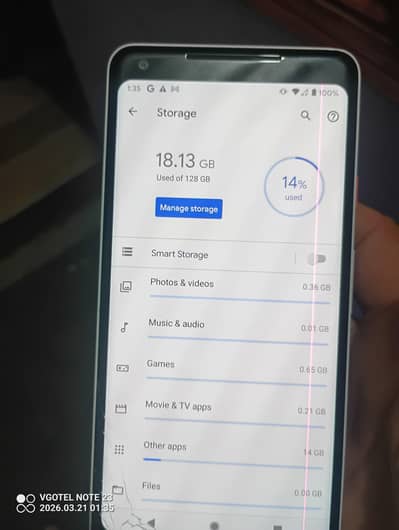 Google Pixel 2xl non PTA 128