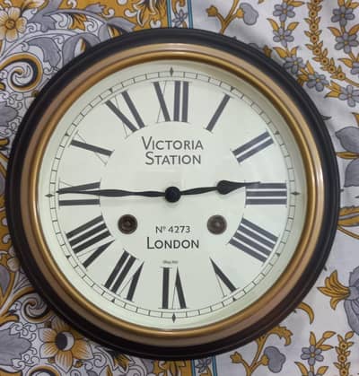 Victoria station London wall clock