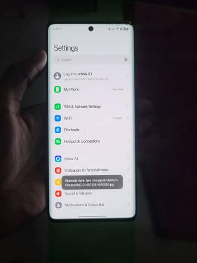 hot 50 pro plus front glass/back camera glass  broken