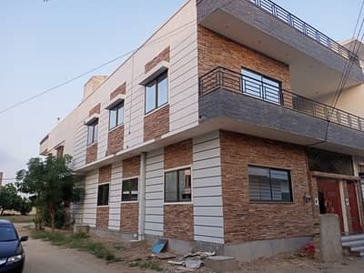 145 Yards Brand New House G+1 Corner West-Open 35x15 Feet Road Sector Q Gulshan-E-Maymar