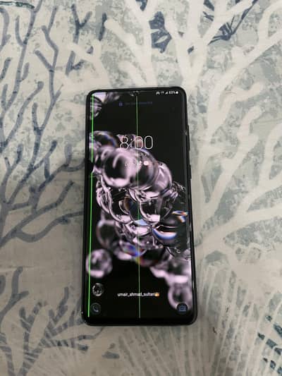 Battery health is oky no issues phone all is ok two  lines effect