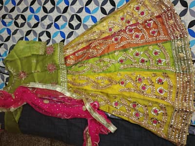 Mehndi Lehnga  ready to wear