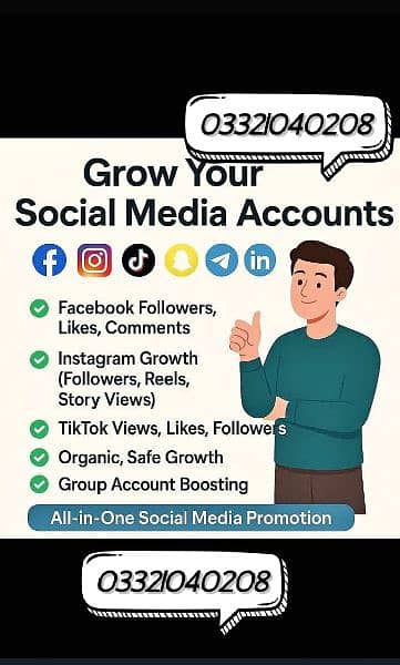 Social Media Growth Followers Likes Views Instagram TikTok