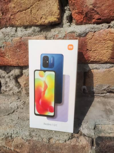 Redmi 12C 4 128 complete box Good Condition Original Panel