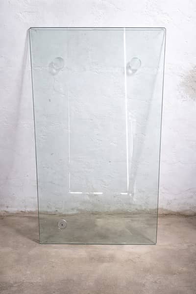 Heavy Thick Glass Dining Table Quality | Like New