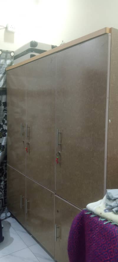 3+ 3 door almari cabinet