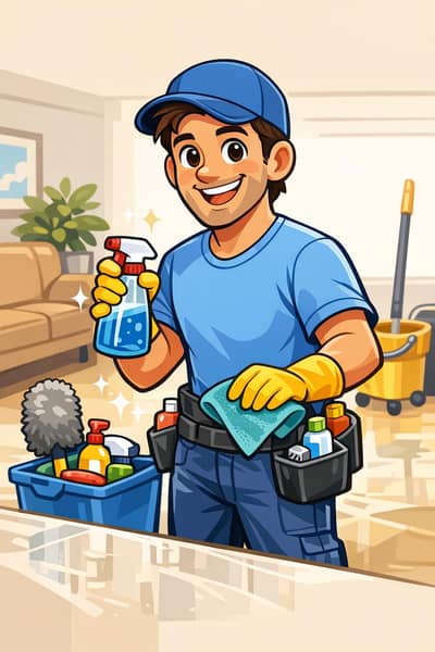 Male - House Cleaner/Assistant  3hrs only – Bahria Town, Lahore