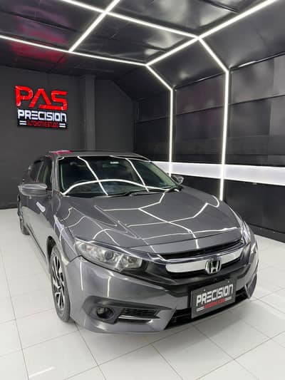 Honda Civic 2018 white Meter Top Of The Line