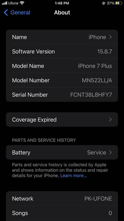 iPhone 7plus PTA approved 128gb