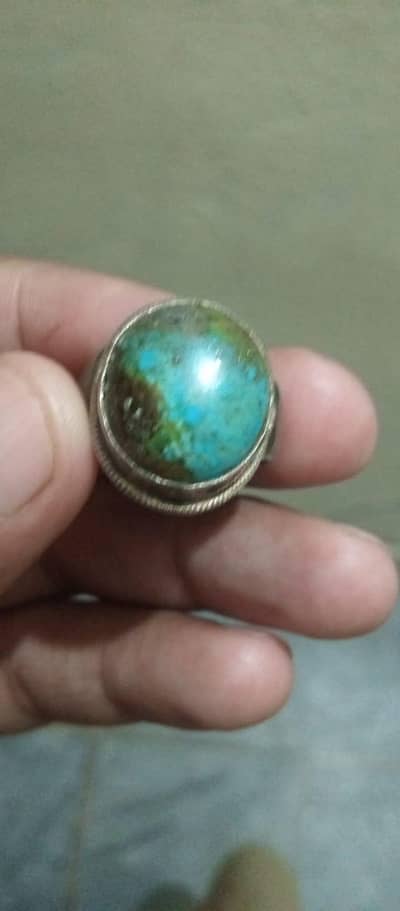 9silver ring with orgnal firoza stone