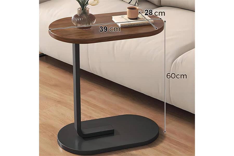 c shaped sofa table 0