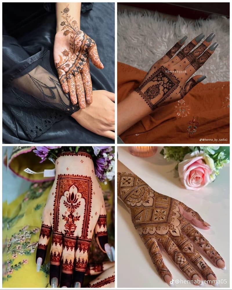  مہندی ڈیزائن ہوم سروس دستیاب  2