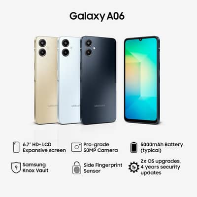 Samsung A06 4/64 With All accessories
