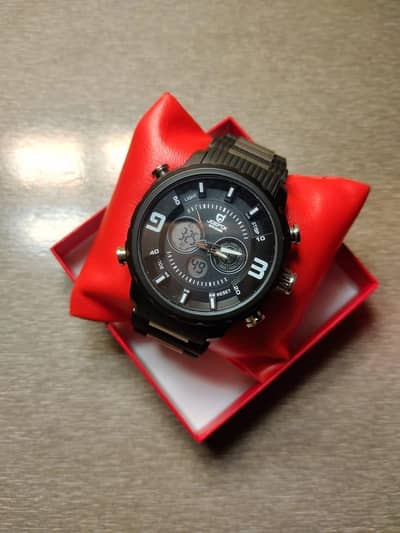 JoeFox Luxury Digital Dual Time Watch