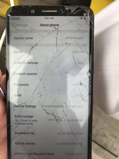 Oppo F5youth pta aprof