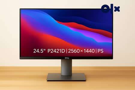 Dell 24.5” QHD IPS Monitor P2421D | Ergonomic | Ideal 2nd Screen