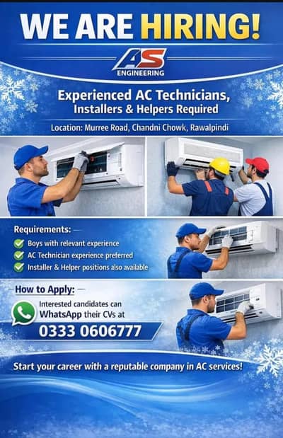 AC Technicians and helpers