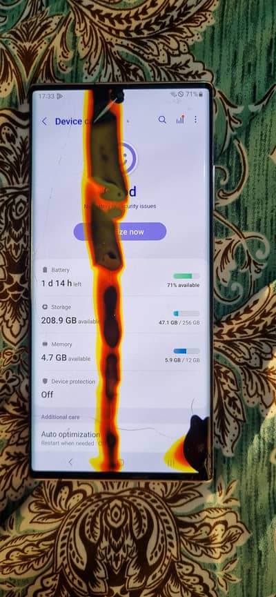 Note 20 ultra panel damage