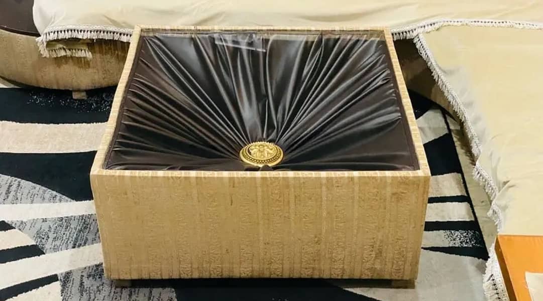 L Shape Sofa + Center Table 2