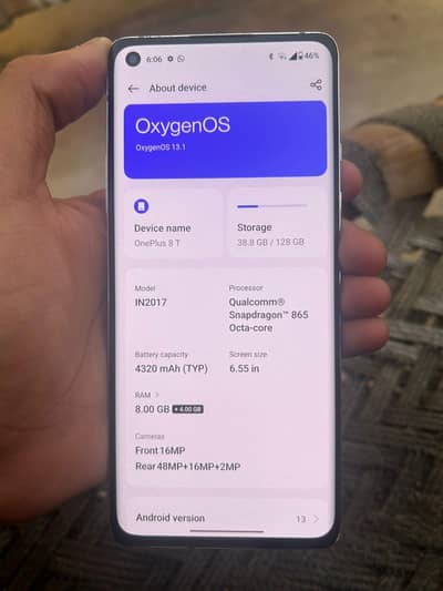 One Plus 8T PTA approved for sale