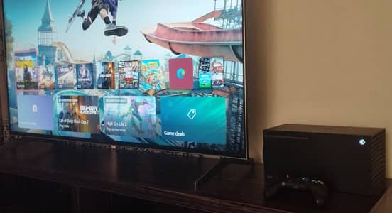 Xbox Series X with 2 controllers