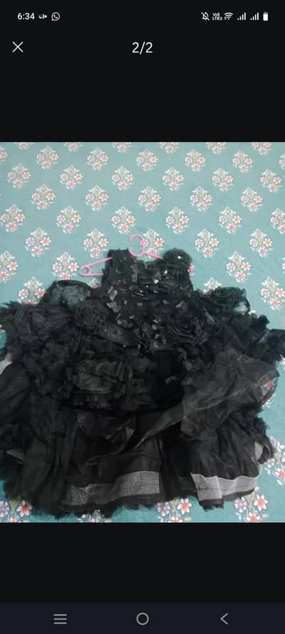 black long tail frock