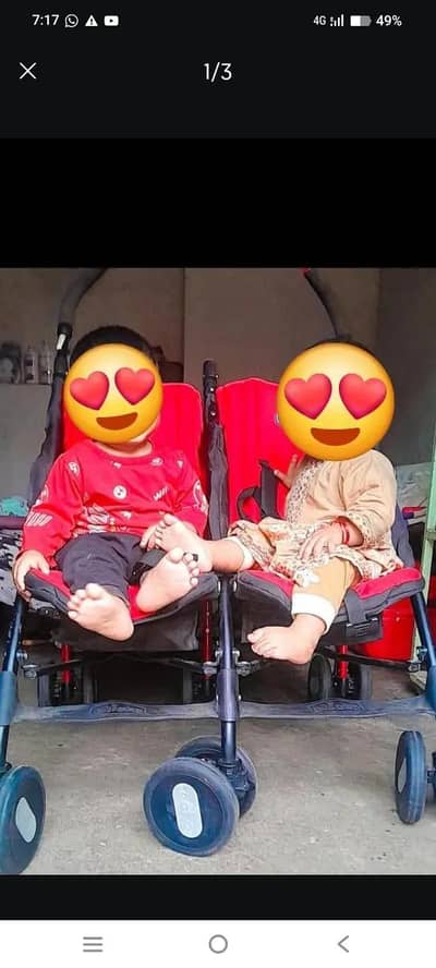 twins baby pram