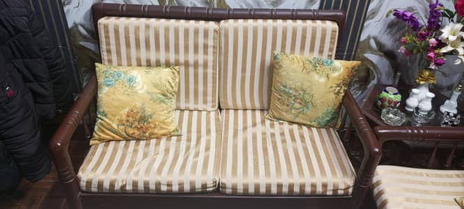 3 Seater Wooden Sofa for Sale | Sheesham Wood | Stylish & Comfortable