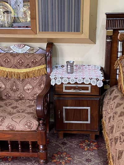 Full set.  Chairs bed  tables and almari