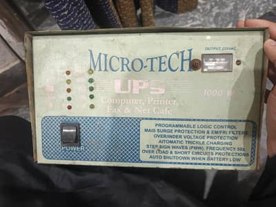 Micro-Tech 1000W UPS (Heavy Duty Desi UPS) – Computer / Home Use