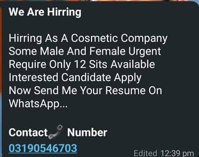 job alert!!!