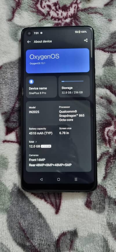 Oneplus 8 pro 12 + 12gb 256 gb