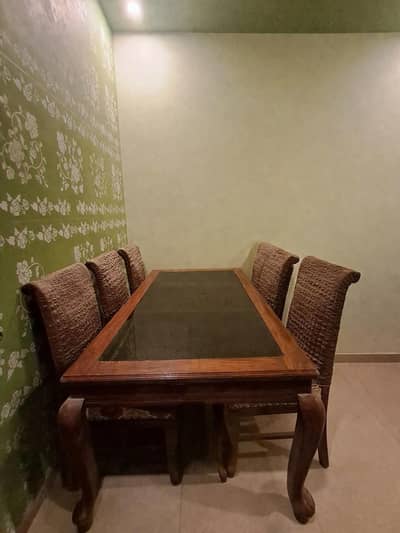 Wooden Dining Table Set with 6 Chairs – Premium Quality