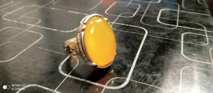 Original irani aqeeq stone ring - Excellent condition - Men Ring