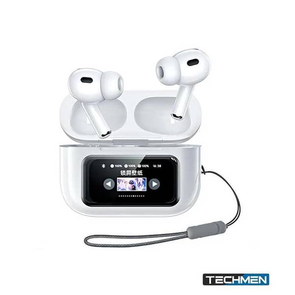 WHITE LIMITED TIME DEAL: 90% OFF!  WHITE A9 Pro Ear buds – Premium Air Pods ANC+ENC earbuds Noise Cancelling airpods | Wireless Bluetooth Earphones & Airpods Alternative | Immersive Ambient Sound, All-Day Battery! earphones