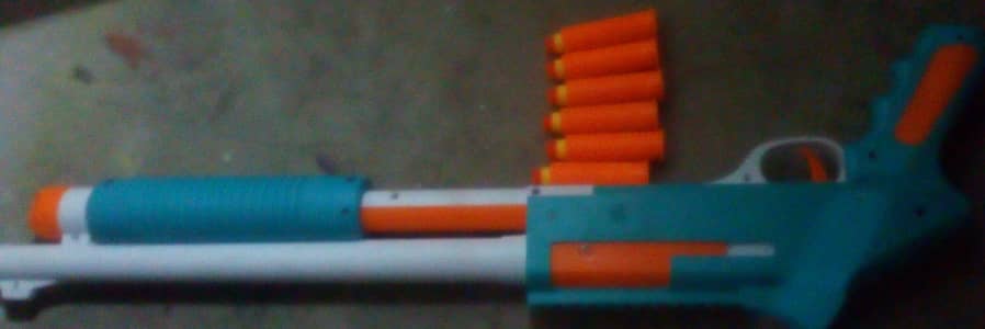 Toy gun with soft fire bullets