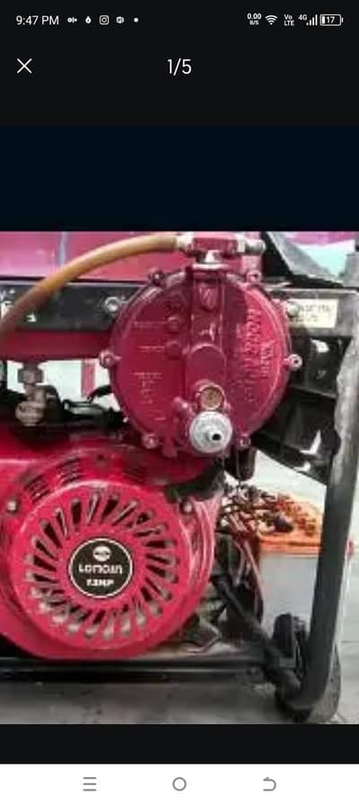 5.5 KVA generator mint condition Koi fault Nahin hai achcha chalta hai