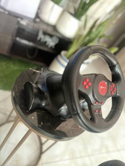 Xstrike me steering wheel with pedal