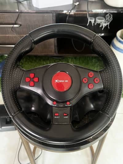 Xstrike me steering wheel with pedal