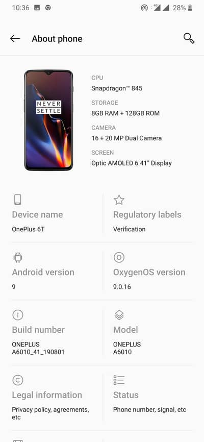 OnePlus 6t