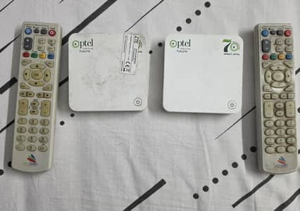Two PTCL Modified Android Boxes with remotes