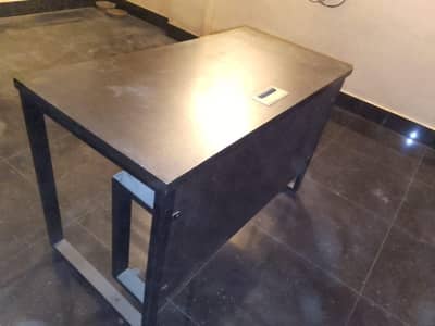 Modern Office / Study Table - Strong Build with Cable Management