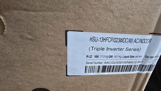 haier Ac 1 ton box pack