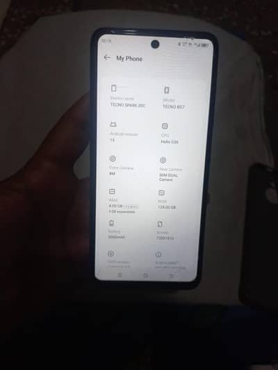 Tecno spark 20c 4/128 approved only phone seald