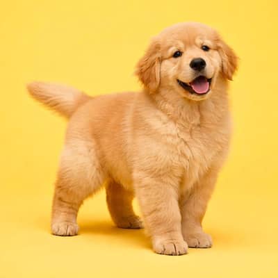 American golden retriever puppies