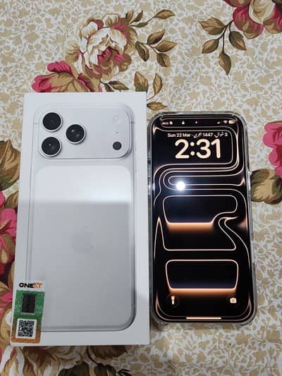 Iphone 17 pro max 256 official PTA approved