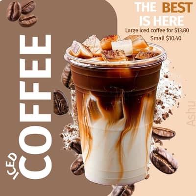 coffee shop poster and advertising