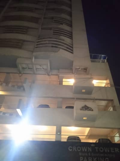 3 BED DRAWING DINING APARTMENT IN CROWN TOWER ON MAIN UNIVERSITY ROAD NEAR MAIN NIPA GULSHAN-E-IQBAL BLOCK 6