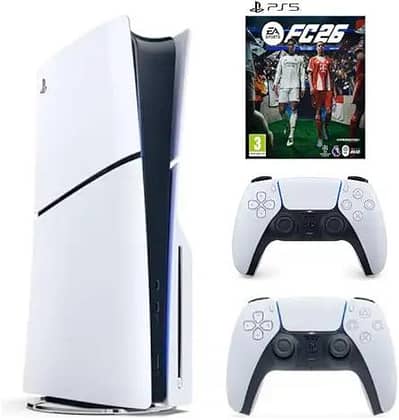 PS5 Slim Disk With Extra Controller And FC26 |  Official Box Sealed