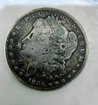 1884 Morgan Silver Dollar Coin